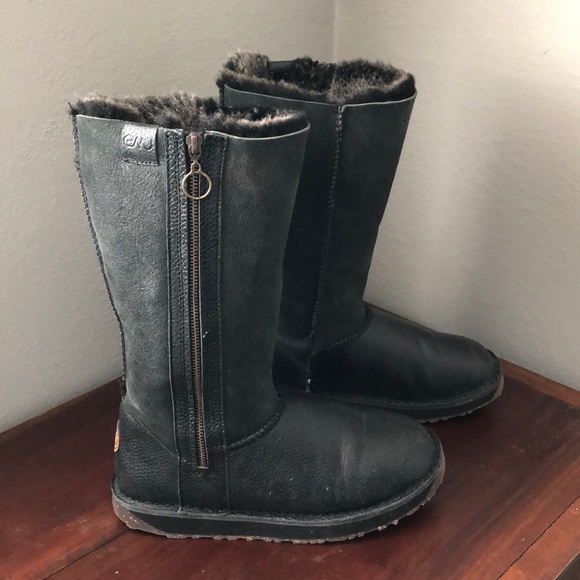 leather emu boots